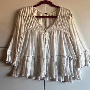 FREE PEOPLE WHITE sweet TOP